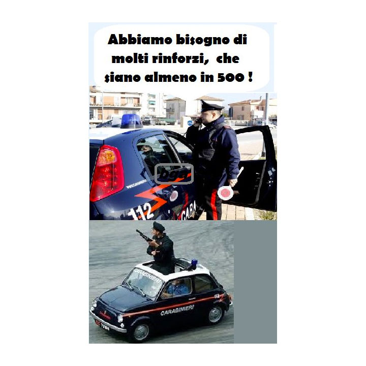 Carabinieri in 500