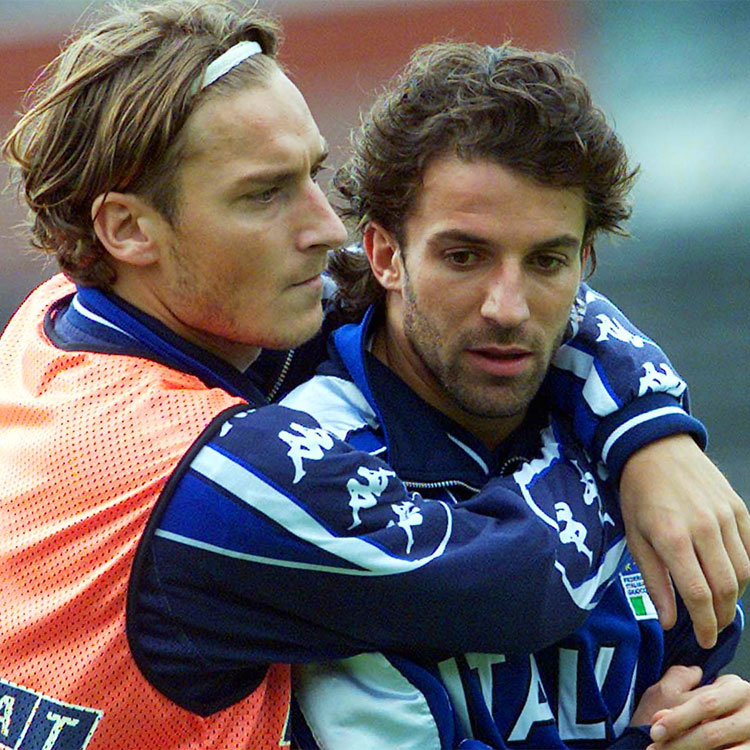 Una scommessa tra Del Piero e Totti